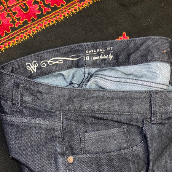 Zara Women's Dark Blue Straight Leg Jeans - Picture 4 of 4